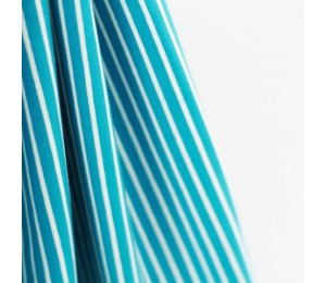 Bio Jersey - Stoffonkel Streifen smaragd